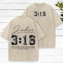 For God So Loved The World Camo Christian Washed T-Shirt
