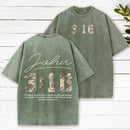 For God So Loved The World Camo Christian Washed T-Shirt