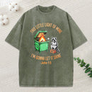 This Little Light Of Mine I'M Gonna Let It Shine Christian Washed T-Shirt