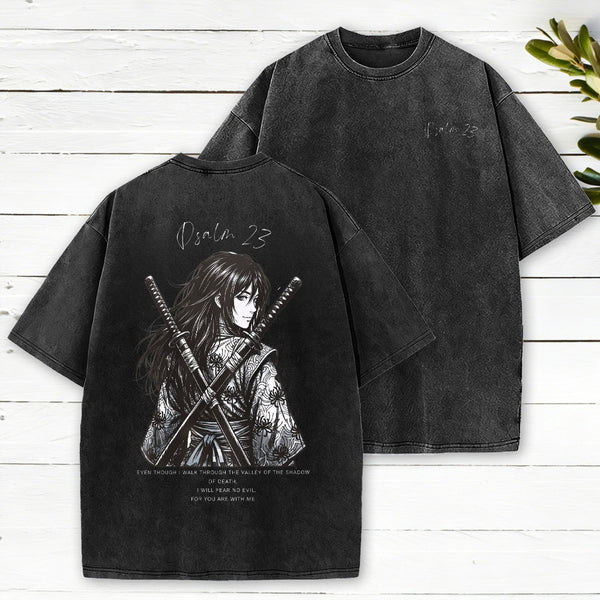 Fear No Evil Christian Washed T-Shirt