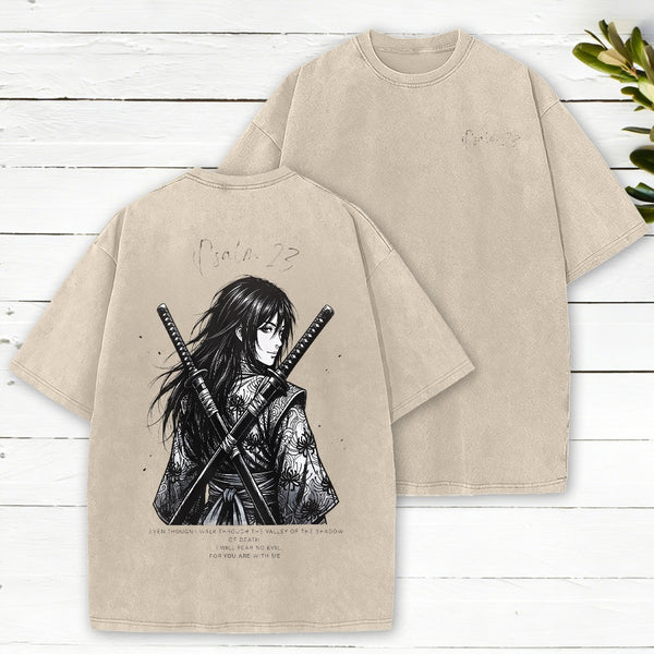 Fear No Evil Christian Washed T-Shirt