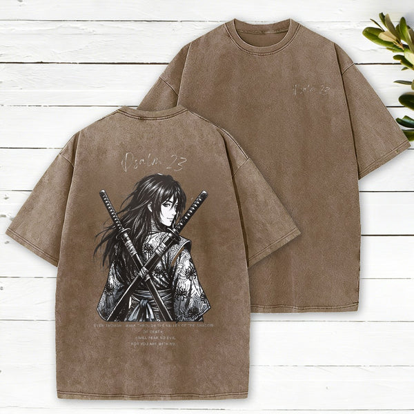Fear No Evil Christian Washed T-Shirt