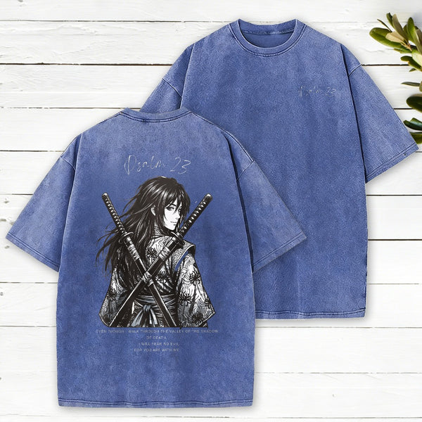 Fear No Evil Christian Washed T-Shirt