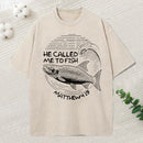 He Called Me To Fish Christian Washed T-Shirt