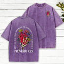 Above Guard Your Heart For Everything You Do Christian Washed T-Shirt