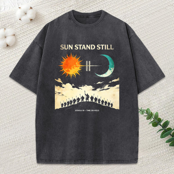 Sun Stand Still Christian Washed T-Shirt