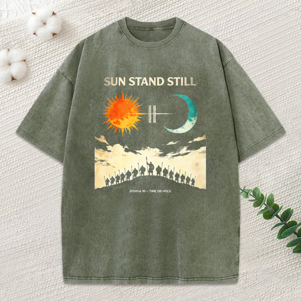 Sun Stand Still Christian Washed T-Shirt
