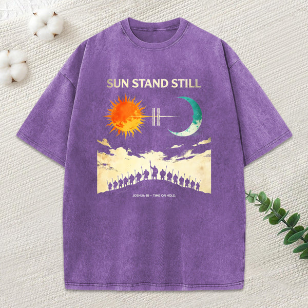 Sun Stand Still Christian Washed T-Shirt