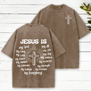 Jesus Is My Everything Christian Washed T-Shirt
