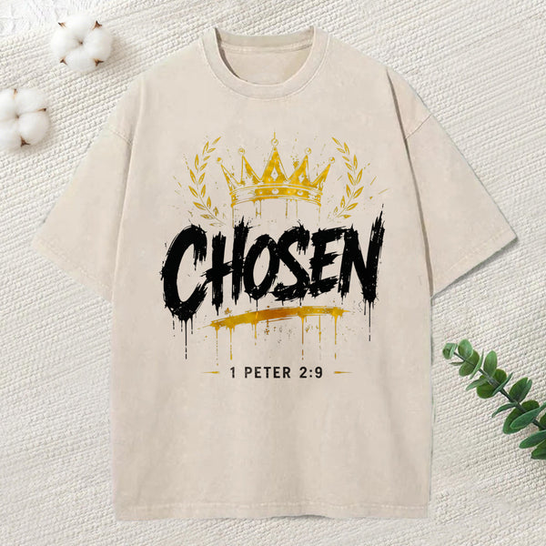Chosen Christian Washed T-Shirt