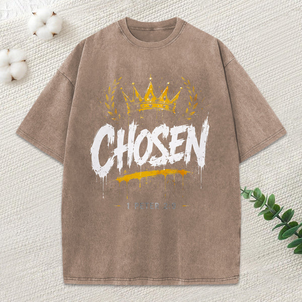 Chosen Christian Washed T-Shirt