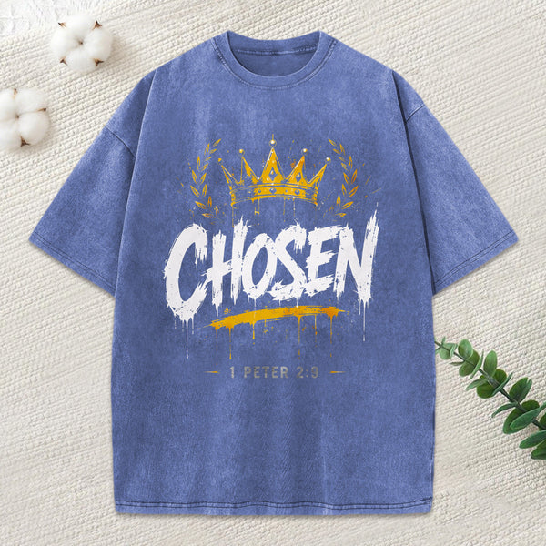 Chosen Christian Washed T-Shirt