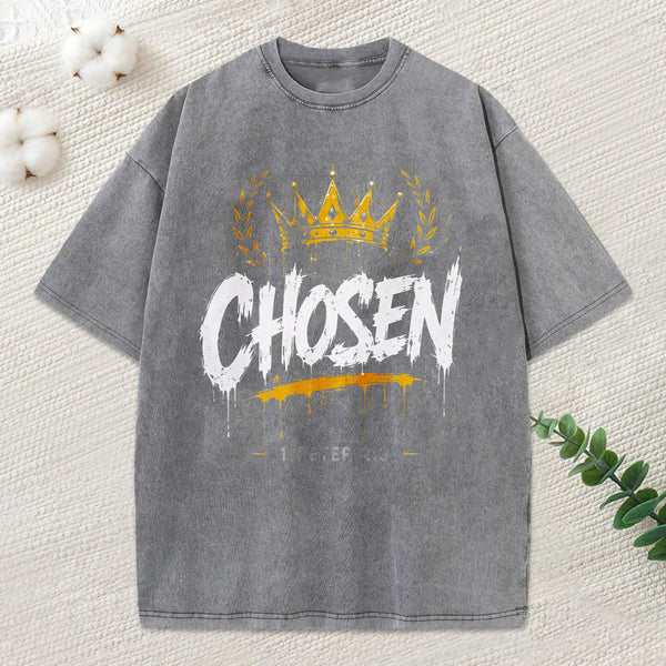 Chosen Christian Washed T-Shirt