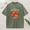 I Love Jesus From My Head Christian Washed T-Shirt