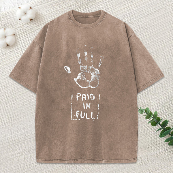 Paid In Full Christian Washed T-Shirt