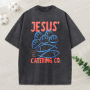 Jesus Catering Co Christian Washed T-Shirt