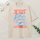 Jesus Catering Co Christian Washed T-Shirt