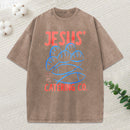 Jesus Catering Co Christian Washed T-Shirt