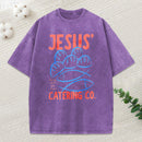 Jesus Catering Co Christian Washed T-Shirt