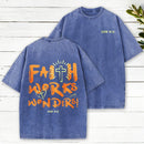 Faith Works Wonders Christian Washed T-Shirt