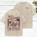 Jesus Delivers Christian Washed T-Shirt