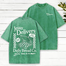 Jesus Delivers Christian Washed T-Shirt