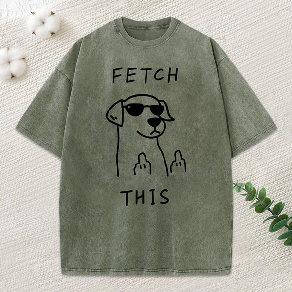Rebellious Dog Washed T-Shirt