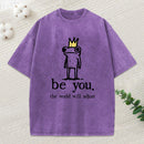 Crown Frog Stays True To Self Washed T-Shirt