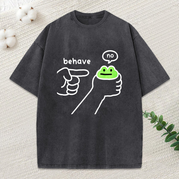 Dishonest Frog Washed T-Shirt