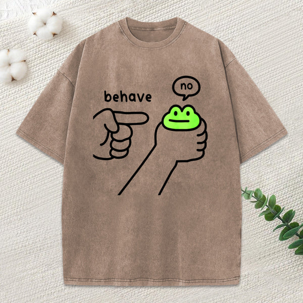 Dishonest Frog Washed T-Shirt