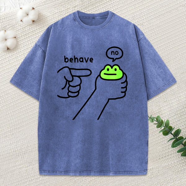 Dishonest Frog Washed T-Shirt