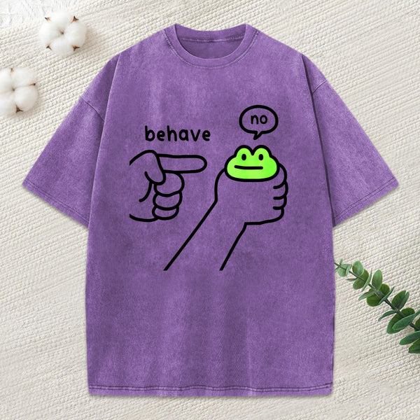 Dishonest Frog Washed T-Shirt