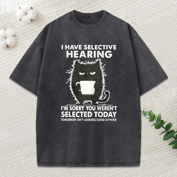 Selective Hearing Washed T-Shirt