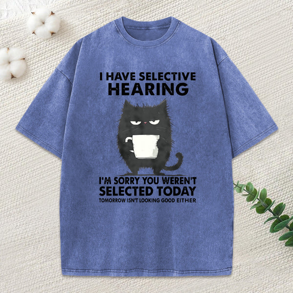 Selective Hearing Washed T-Shirt