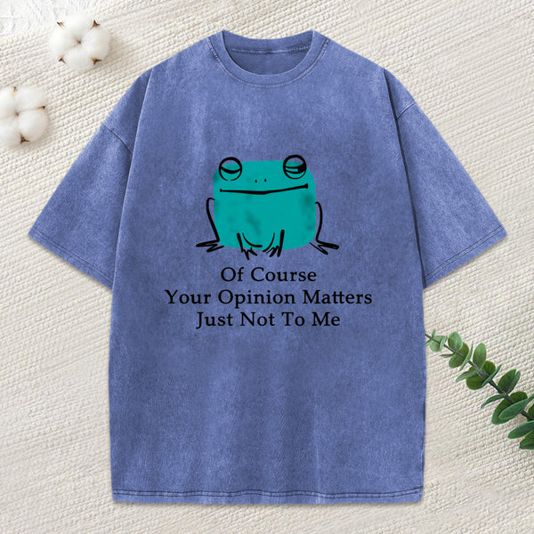 Cool Frog Unbothered By Others Opinions Classic Washed T-Shirt