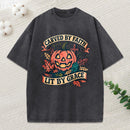 Carved By Faith Lit By Grace Christian Washed T-Shirt