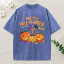 Are You Fall O Ween Jesus Pumpkin Christian Washed T-Shirt