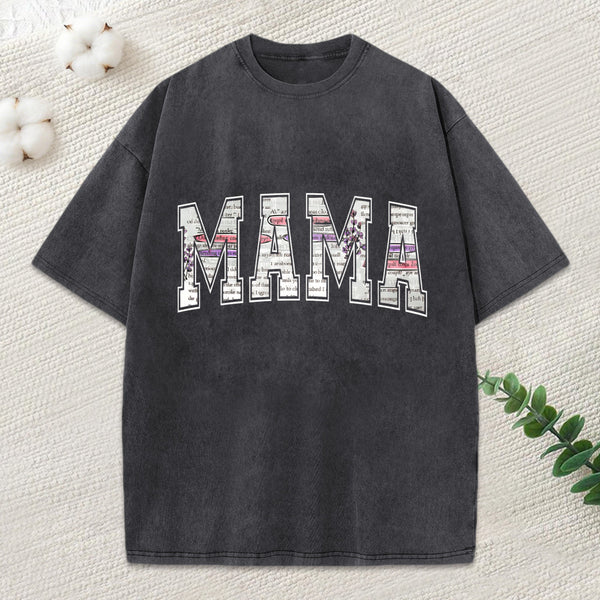 A Reading Log About Mama Unisex Washed T-Shirt