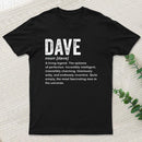 Dave Definition Funny Dave Geek T-Shirt