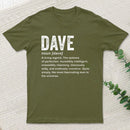 Dave Definition Funny Dave Geek T-Shirt