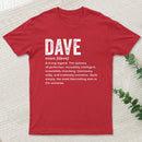 Dave Definition Funny Dave Geek T-Shirt