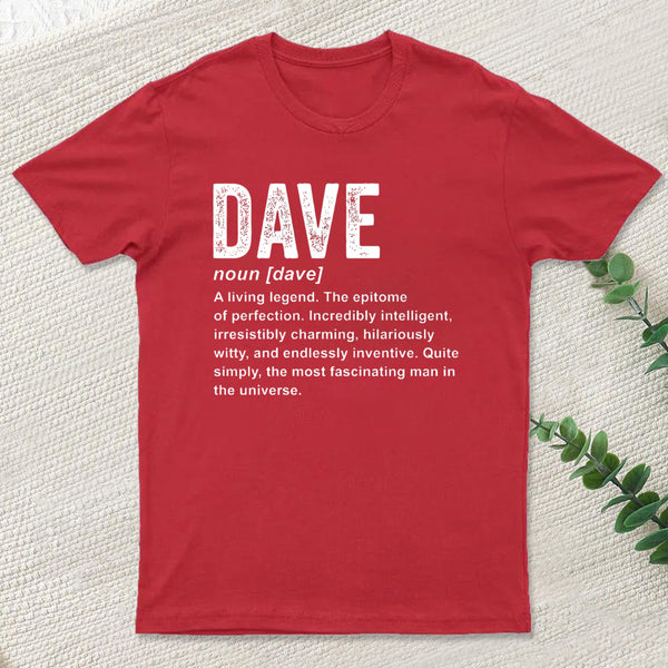 Dave Definition Funny Dave Geek T-Shirt