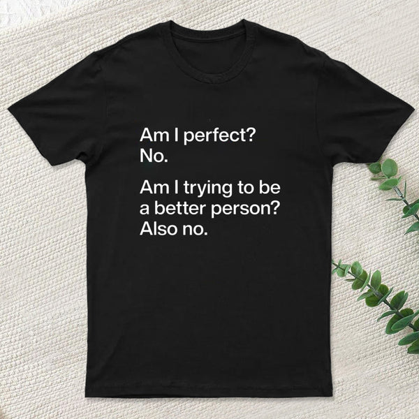Am I Perfect No Geek T-Shirt