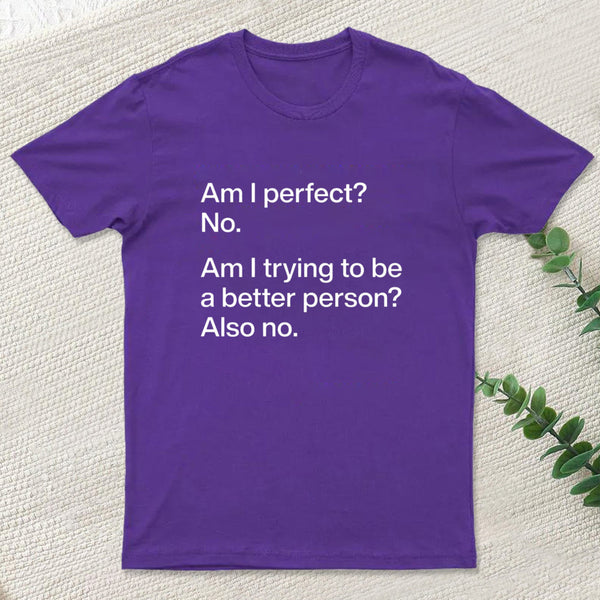 Am I Perfect No Geek T-Shirt