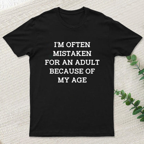 Mistaken For An Adult Geek T-Shirt