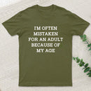 Mistaken For An Adult Geek T-Shirt