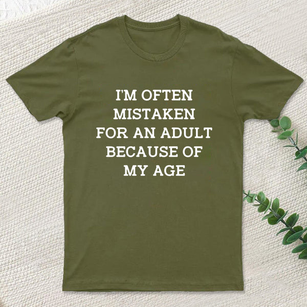 Mistaken For An Adult Geek T-Shirt