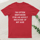 Mistaken For An Adult Geek T-Shirt