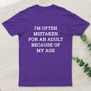 Mistaken For An Adult Geek T-Shirt