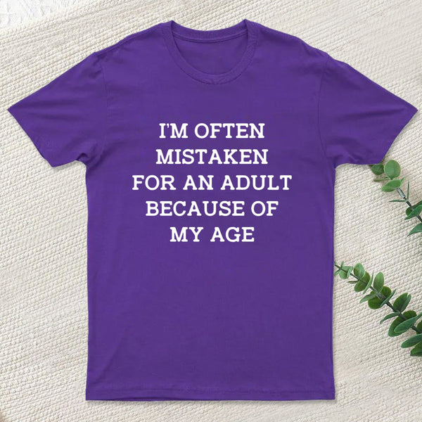 Mistaken For An Adult Geek T-Shirt
